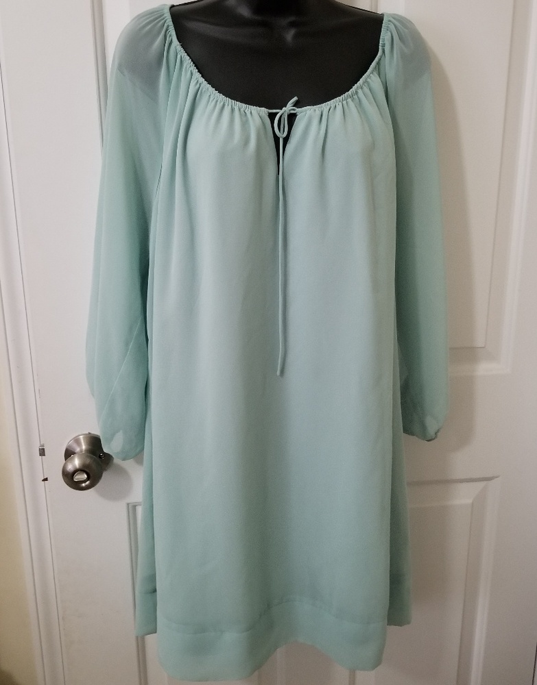 Eva Mendes SeaFoam Color Medium Dress